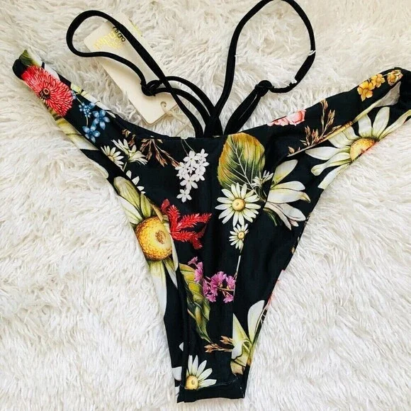 Agua Bendita Womens Egle Moss Bikini Reversible Bottom Large - Picture 9 of 12